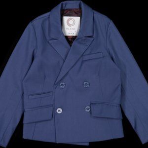 $188 Coco Blanc Boys Double Breasted Blazer Jacket